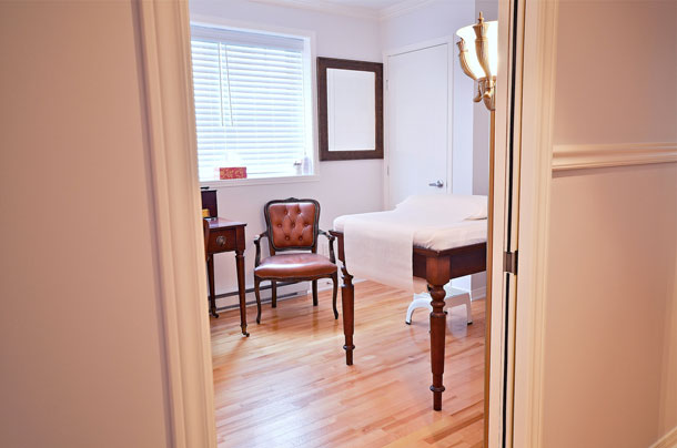 Entrée d'une salle de traitement