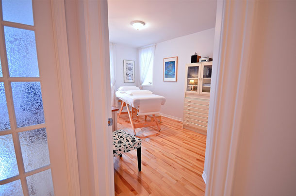 En route vers une salle d'acupuncture